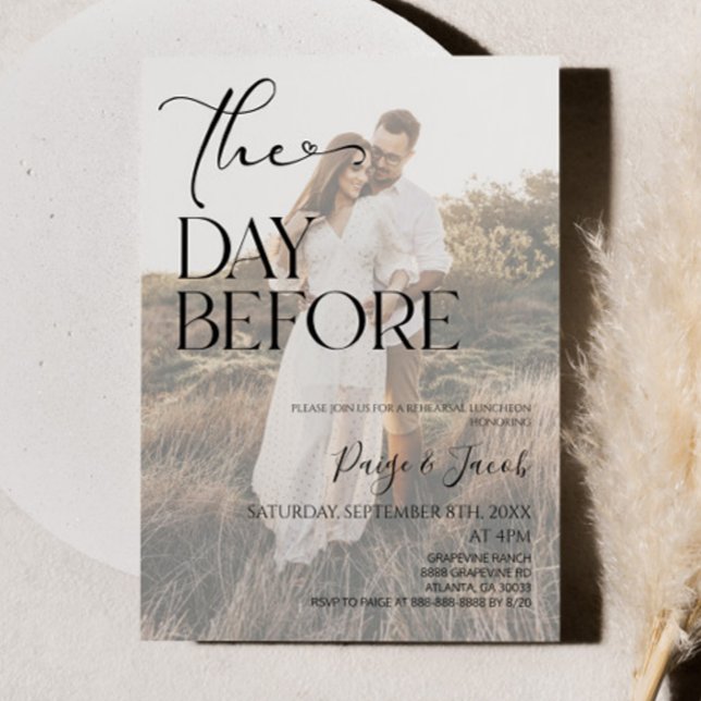 Der Tag vor der Hochzeit Probe Mittagessen Einladung (Von Creator hochgeladen)