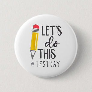 Der Tageslehrer Lasse, diesen Staat des Testtages Button