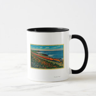 Der Tageslicht begrenzte Zug auf Kalifornien Tasse