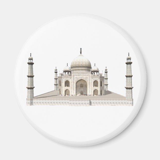 Der Taj Mahal: 3D-Modell: Magnet (Vorne)