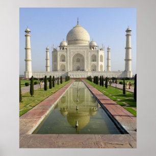Der Taj Mahal, Agra, Uttar Pradesh, Indien, Poster