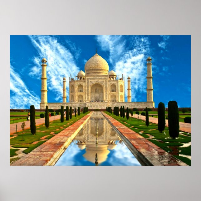 Der Taj Mahal, die schönsten Häuser der Welt Poster (Vorne)