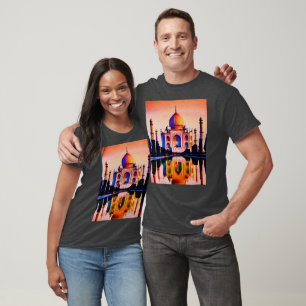 Der Taj Mahal gegen den Sonnenuntergang T-Shirt