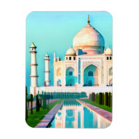 Der Taj Mahal unter einem Morgenhimmel