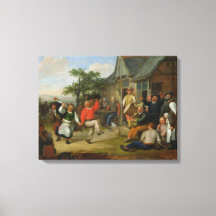 Der Tanz der Bauern, 1678 Leinwanddruck