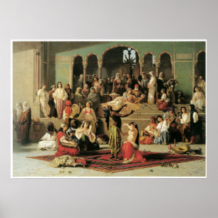 Der Tanz der Biene im Harem, 1863 Poster