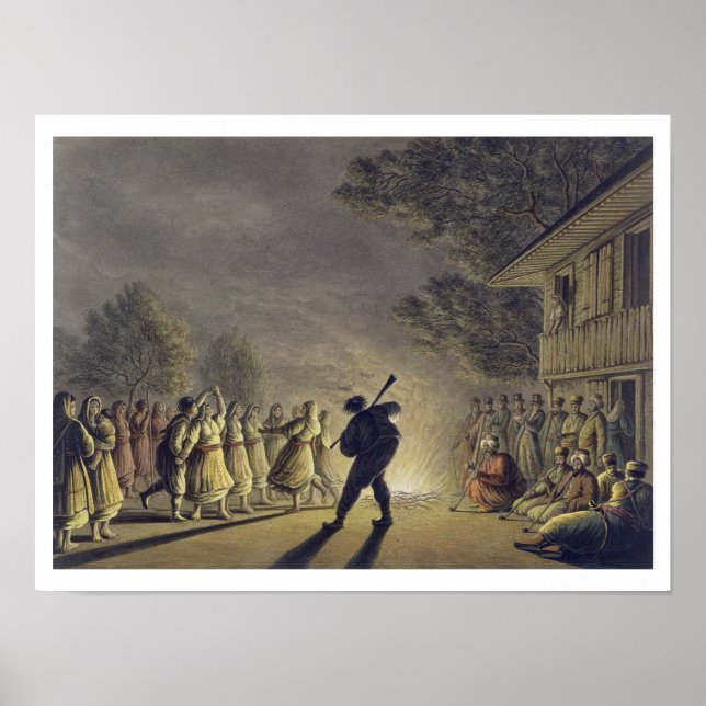 Der Tanz der bulgarischen Bauern, Pub von Willi Poster (Vorne)