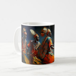 Der Tanz der Massai, Afrika Kaffeetasse