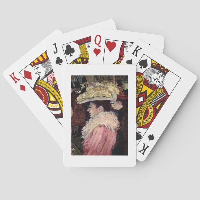 Der Tanz der Rouge: Elegandetails Spielkarten (Rückseite)
