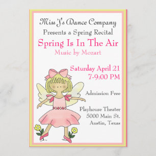 Der Tanz-Erwägungsgrunden-Einladung des süßen Einladung