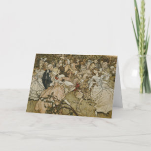 Der Tanz in Cupids Alley Dankeskarte