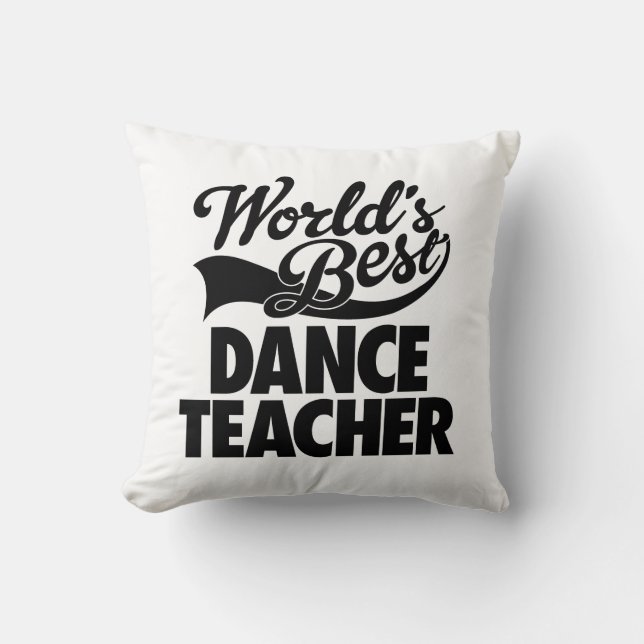 Der Tanz-Lehrer-Neuheit der kundenspezifische Welt Kissen (Vorderseite)