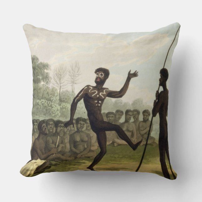 Der Tanz, Ureinwohner von New South Wales Kissen (Vorderseite)