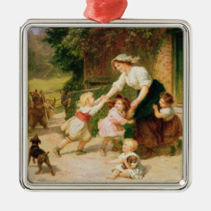 Der Tanzen-Bär Silbernes Ornament