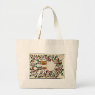 Der tanzende Stil der Azteken-Edeltänzer Jumbo Stoffbeutel