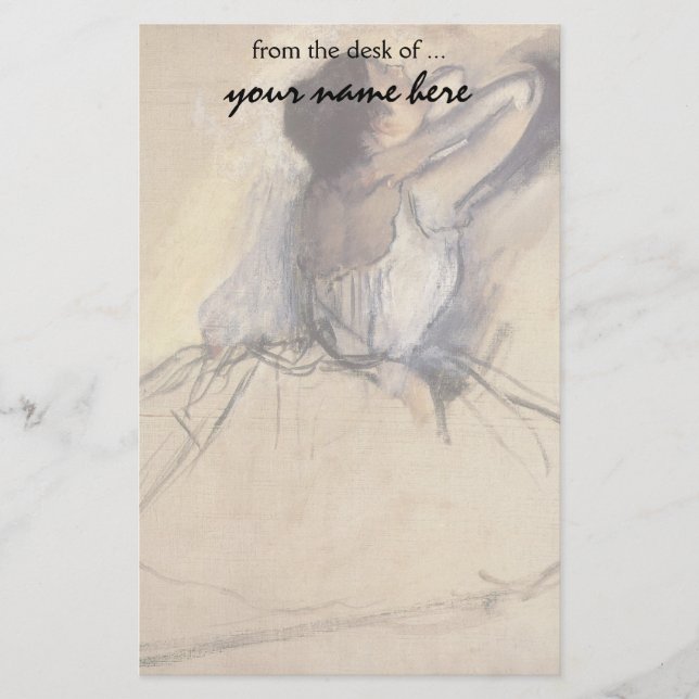 Der Tänzer durch Edgar entgasen, Vintage Briefpapier (Vorderseite)