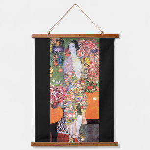 Der Tänzer, Gustav Klimt Wandteppich Mit Holzrahmen