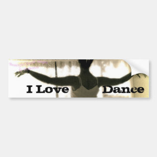 Der Tänzer, i-Liebe-   Tanz Autoaufkleber