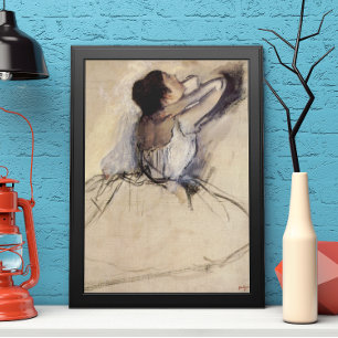 Der Tänzer von Edgar Degas, Vintage Ballerina Kuns Poster