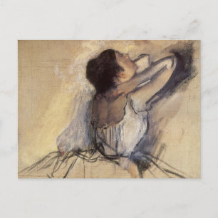 Der Tänzer von Edgar Degas, Vintage Ballerina Kuns Postkarte