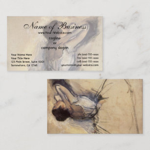 Der Tänzer von Edgar Degas Visitenkarte