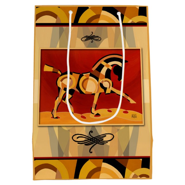 Der Tao der Equus-Geschenk-Tasche durch Mittlere Geschenktüte (Rückseite)