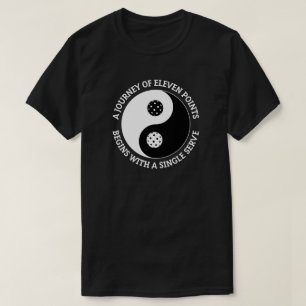 Der Tao des Pickleball Lustiges Yin Yang Pickleb T-Shirt
