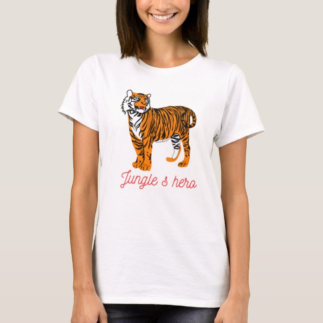 Der tapfere Tiger T-Shirt (Vorderseite)