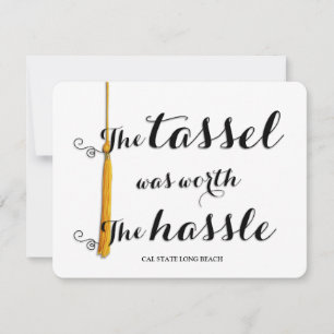 Der Tassel war den Hass wert. Ankündigung