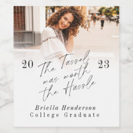 Der Tassel war den Hassle-Abschluss wert Weinetikett