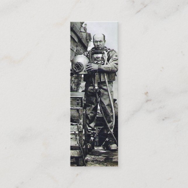 Der Taucher Mini Visitenkarte (Vorderseite)