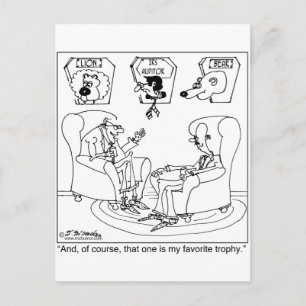 Der Taxidermist und der IRS-Auditor Postkarte