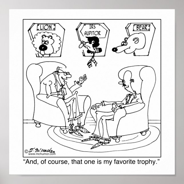 Der Taxidermist und die IRS Poster (Vorne)