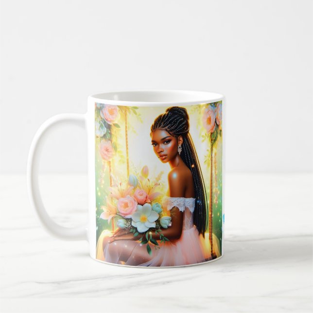 Der Tee des Erfolges, warm serviert, wunderschön Kaffeetasse (Links)