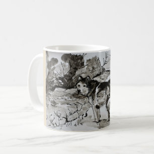 Der Tee-Kaffee-Tasse des Hundeliebhabers, heisere Kaffeetasse