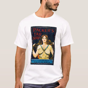 Der Teer-Seife des Plakat-Werbung "Verpackers" T-Shirt