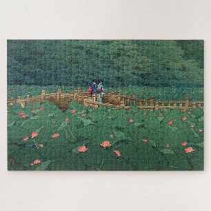 Der Teich bei Benten Shrine in Shiba Kawase Hasui Puzzle