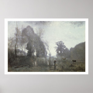 Der Teich bei Ville d'Avray, 1868 (Öl auf Poster