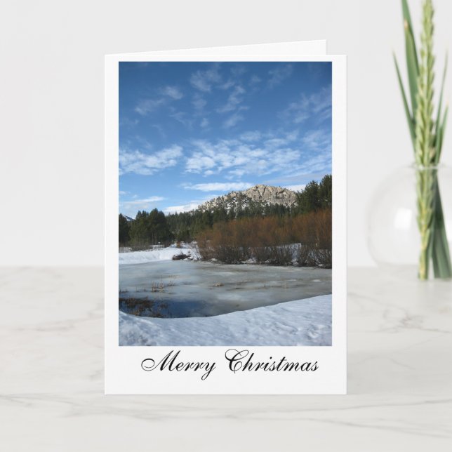 Der Teich Feiertagskarte (Vorderseite)