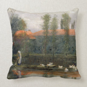 Der Teich von William Morris arbeitet an Merton Kissen