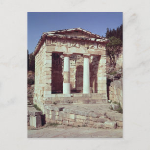Der Tempel der Schätze der Athener Postkarte
