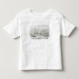 Der Tempel, der von einem Entwurf auf einer Kleinkind T-shirt