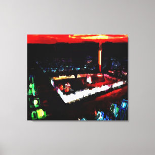 Der Tempel in der Wildnis Leinwanddruck