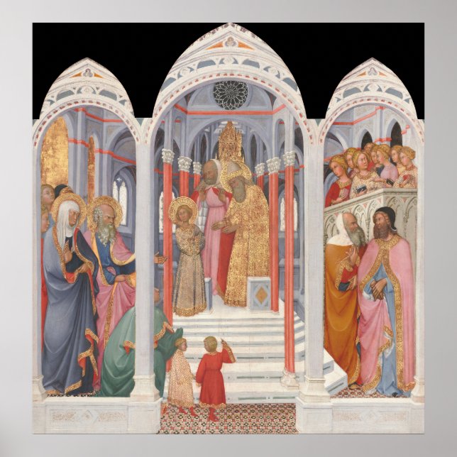 Der Tempel - Paolo di Giovanni Fei Kunstposter Poster (Vorne)