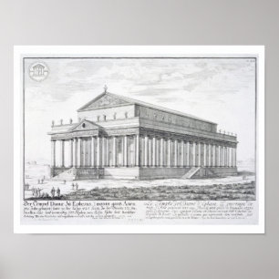 Der Tempel von Diana bei Ephesus, die Türkei, von Poster