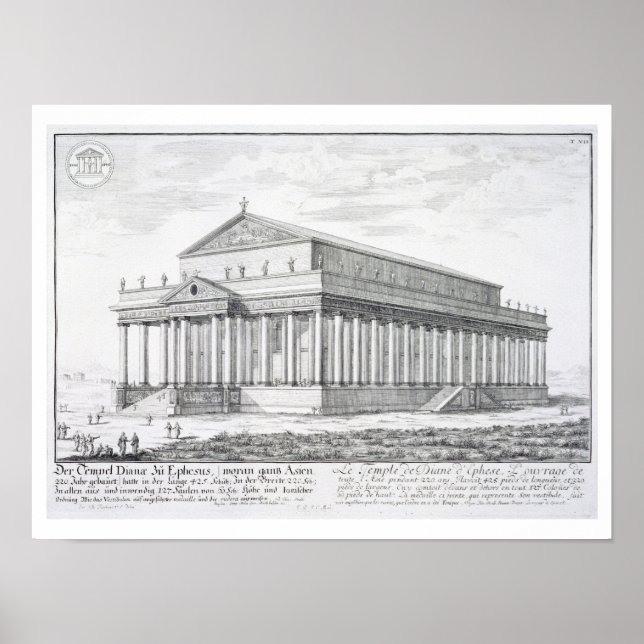 Der Tempel von Diana in Ephesus, Türkei, von "Entw Poster (Vorne)