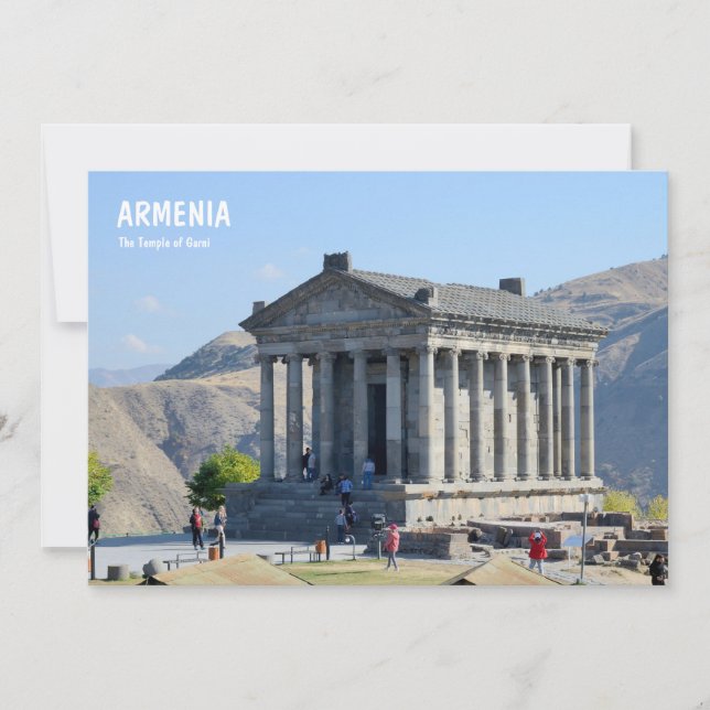 Der Tempel von Garni in Armenien (Vorderseite)