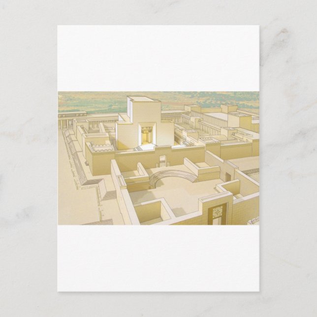Der Tempel von Jerusalem Postkarte (Vorderseite)