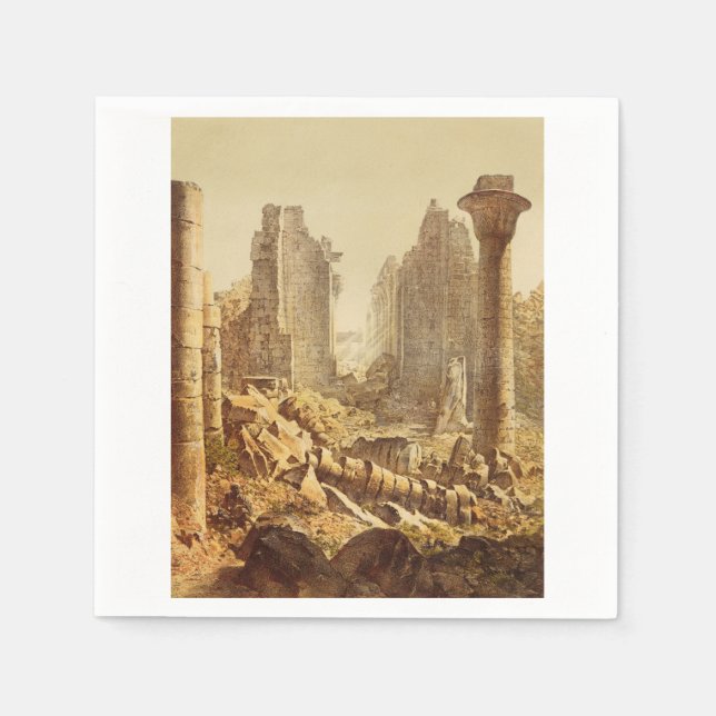 Der Tempel von Karnak in Ägypten Serviette (Vorderseite)