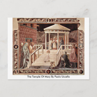 Der Tempel von Mary von Paolo Uccello Postkarte
